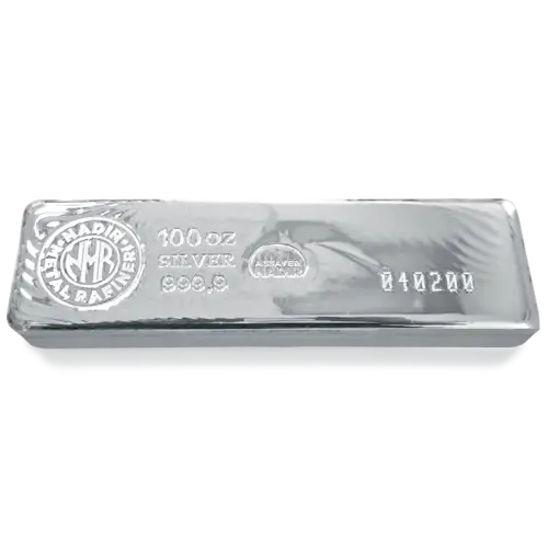 100oz Generic Silver Bar (3)