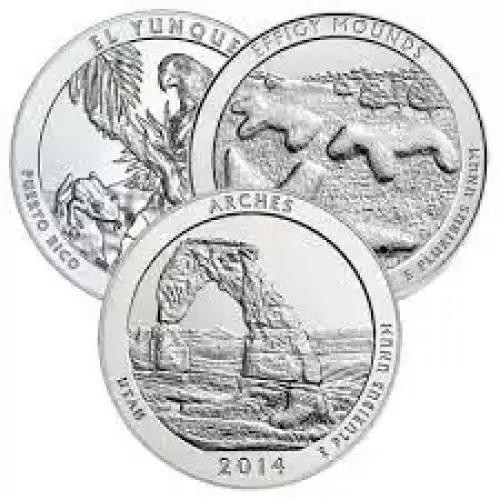 5oz America the Beautiful Silver Coin - Any Year
