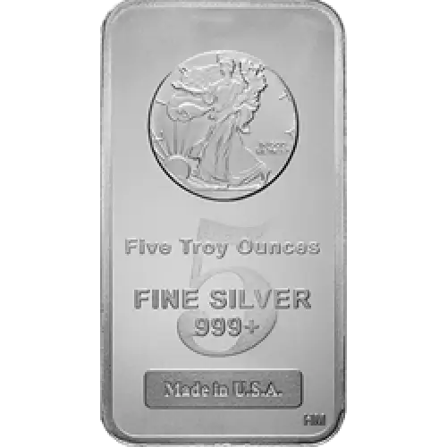 5oz Generic Silver Bar (5)